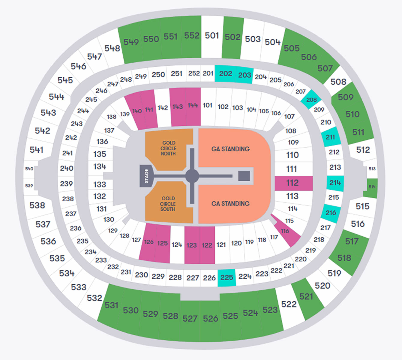 Wembley Stadium, London, England, United Kingdom Seating Plan