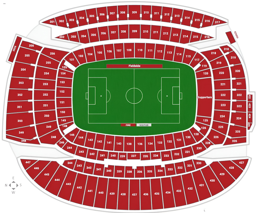 Soldier Field, Chicago, Illinois, United States Seating Plan