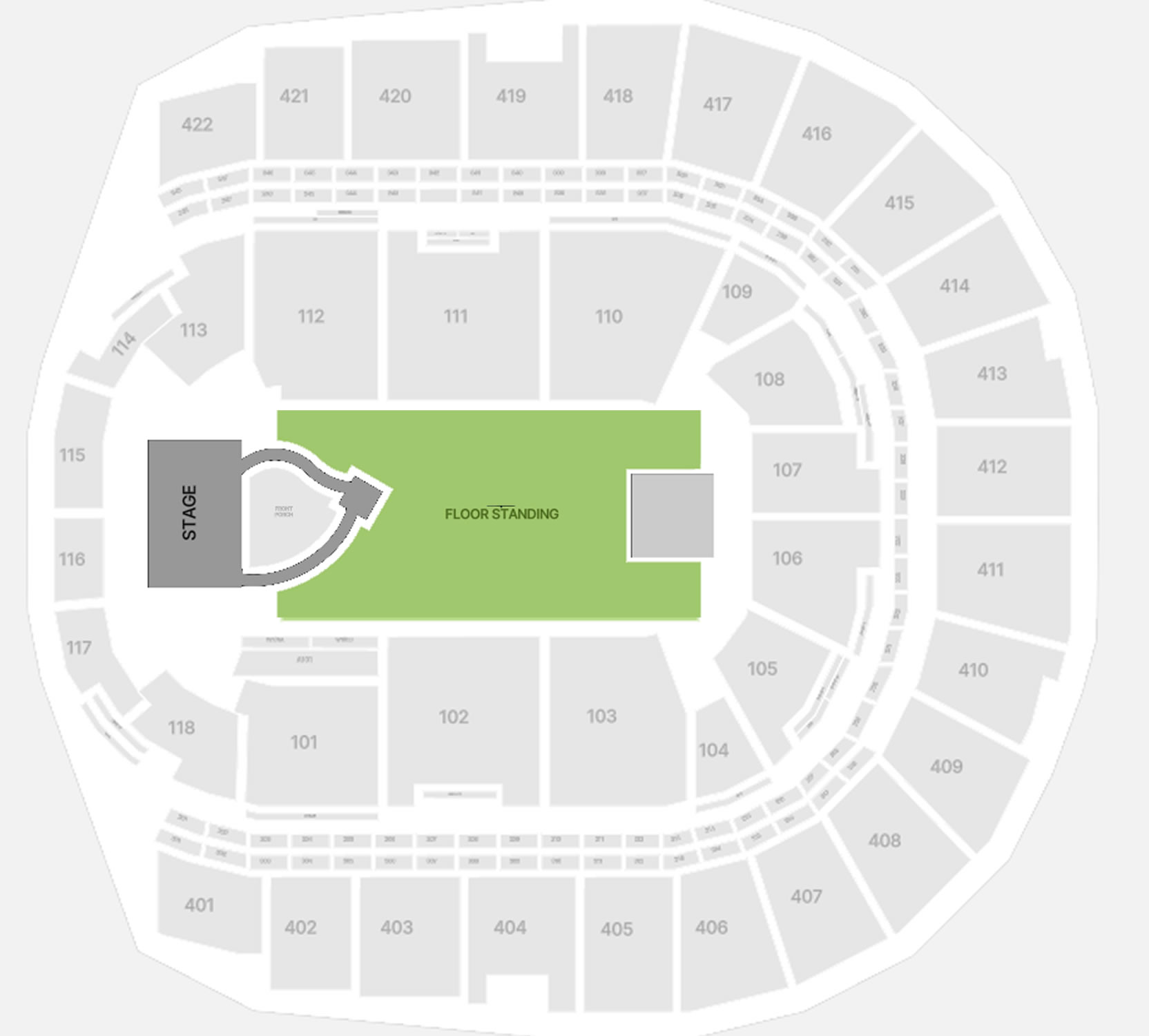The O2 Arena, London, United Kingdom Seating Plan