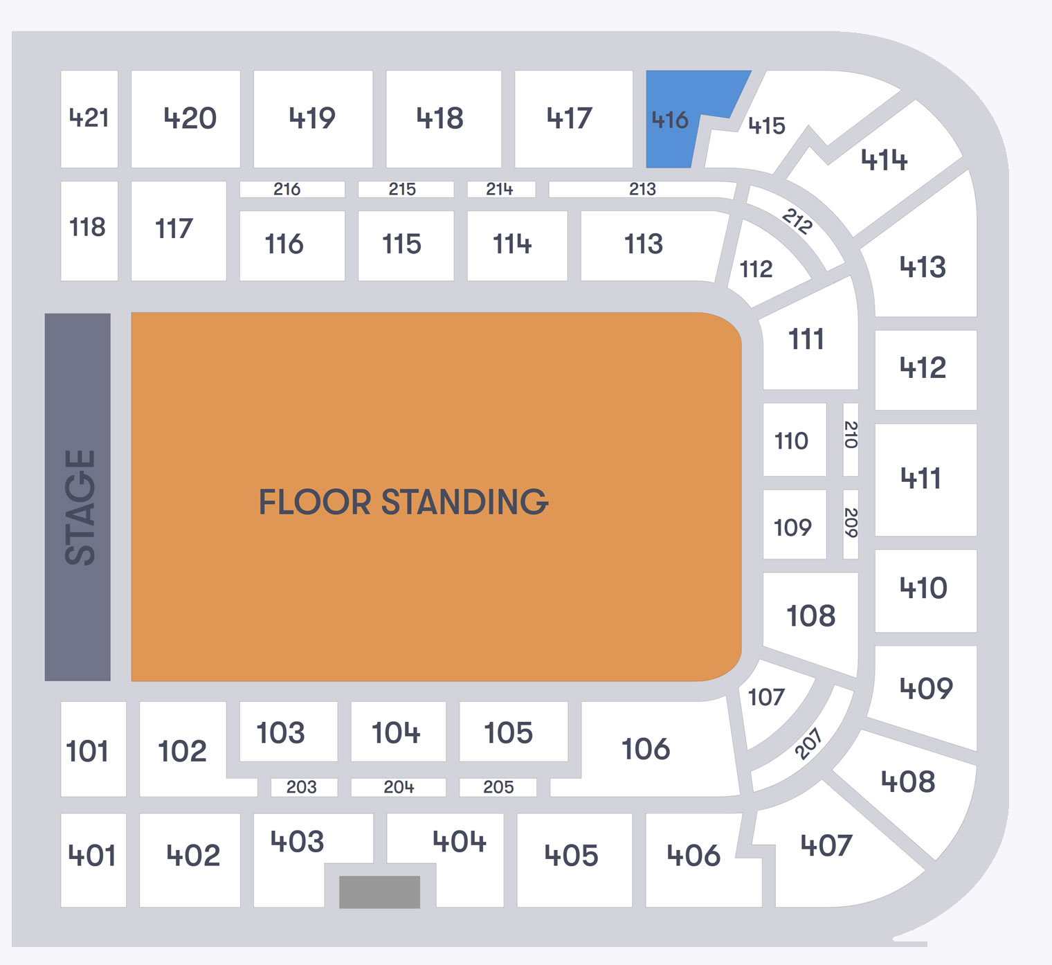 Paris La Defense Arena, Nanterre, Ile-de-France, France Seating Plan