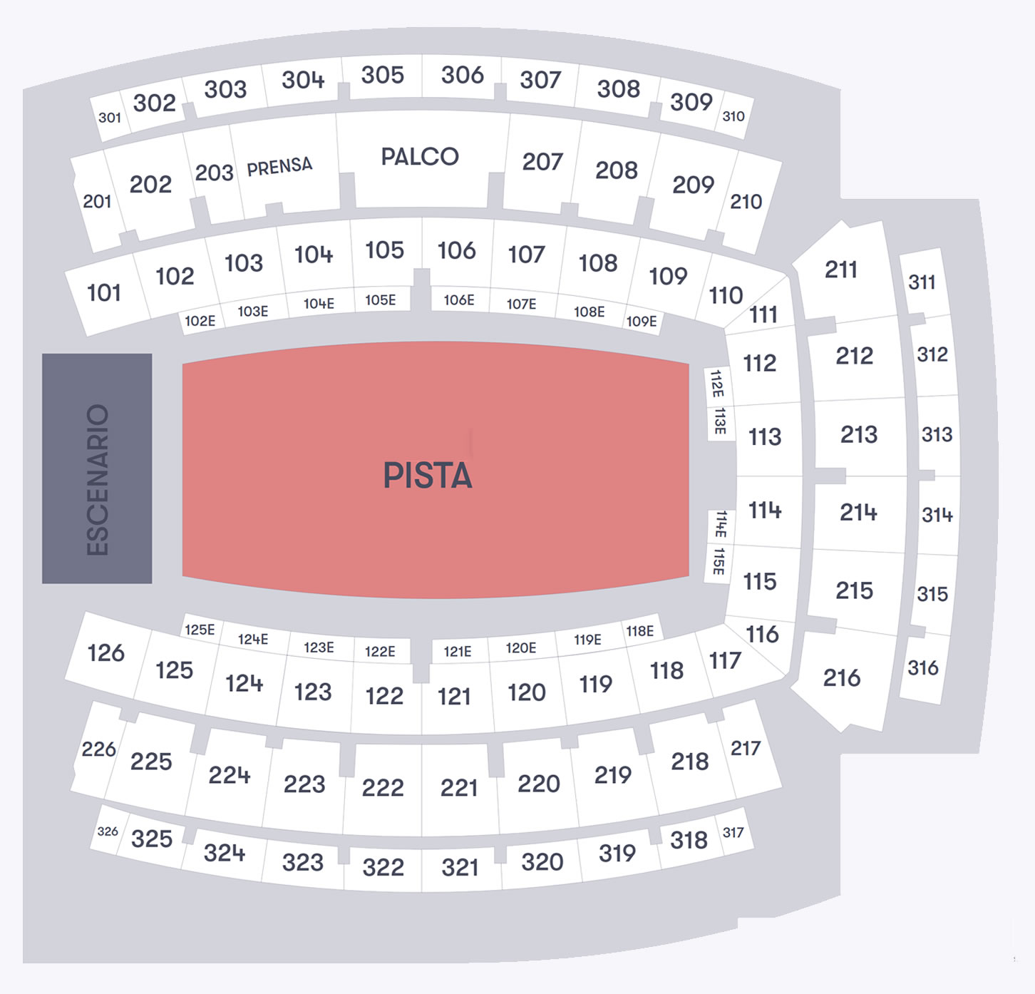 Palau Sant Jordi, Barcelona, Spain, Spain Seating Plan