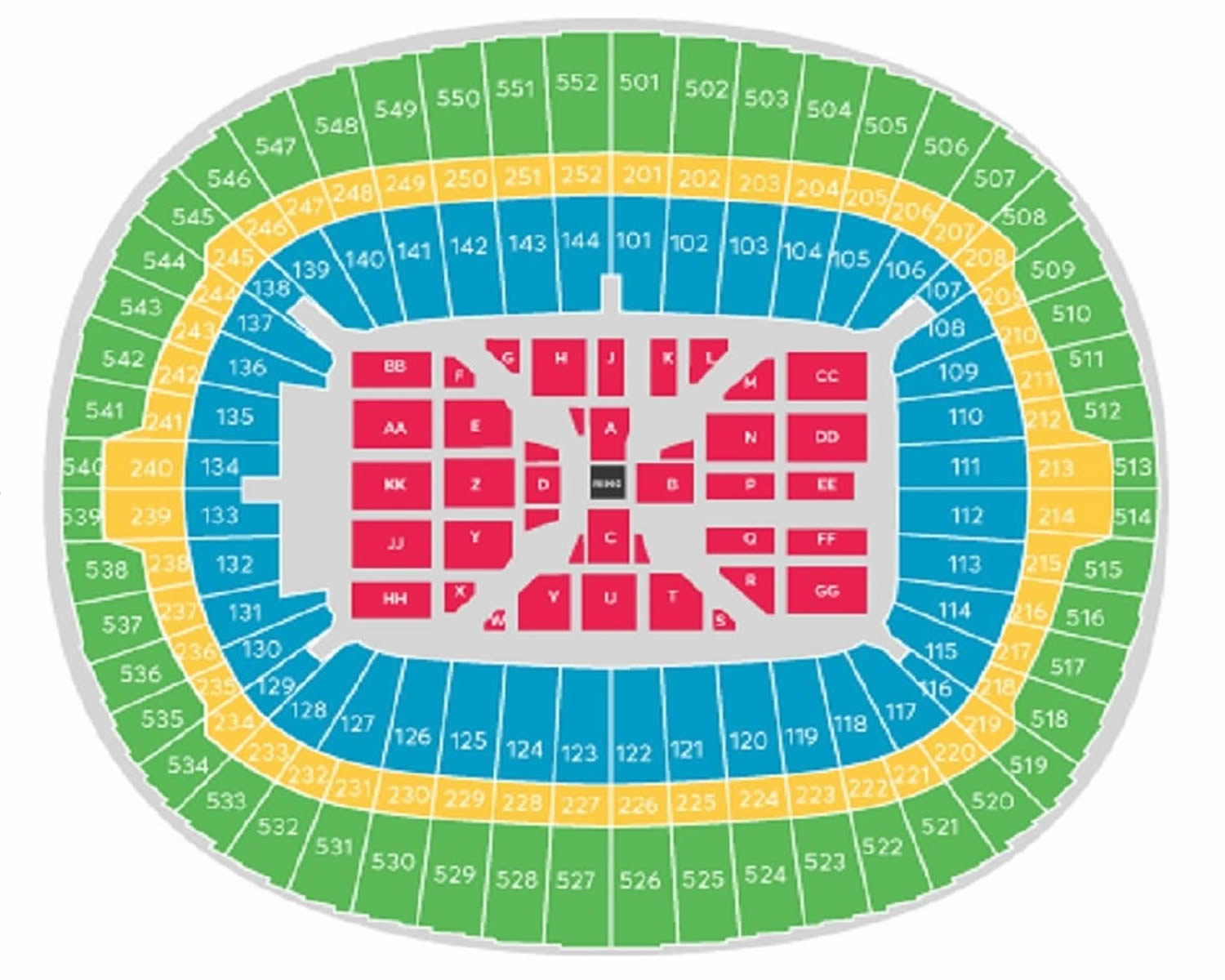 Wembley stadium , London, South Way Wembley, United Kingdom Seating Plan