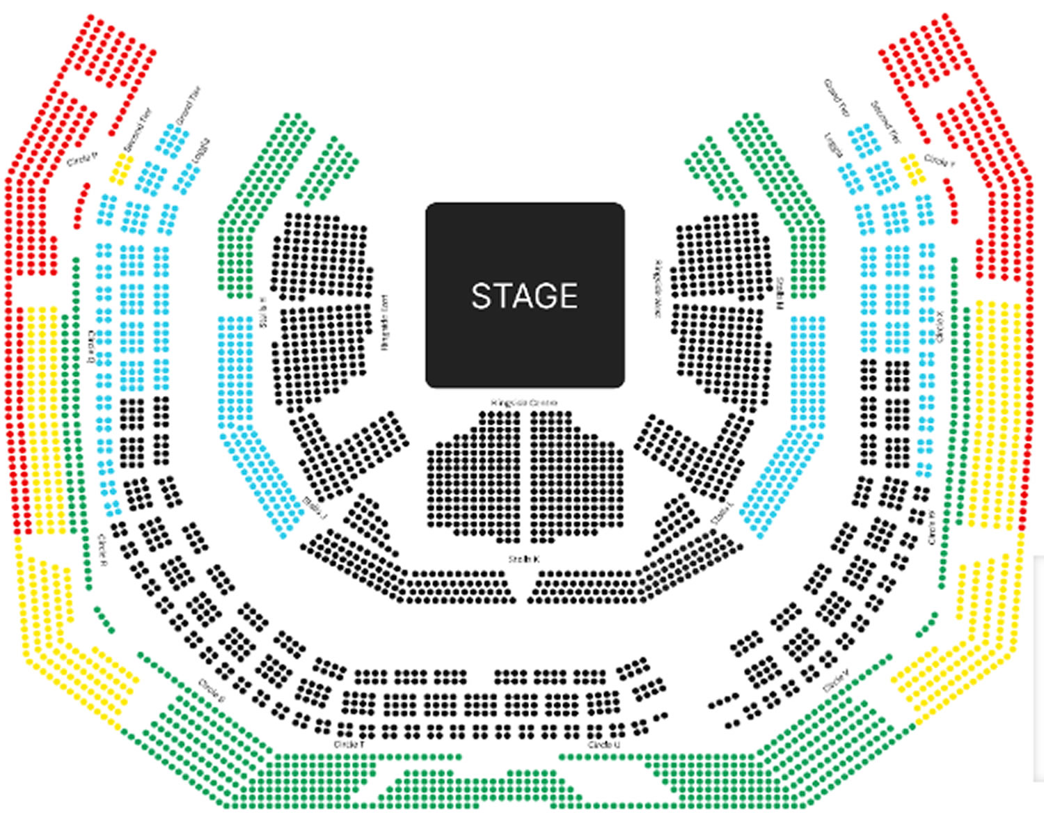 Royal alberthall, London, England, United Kingdom Seating Plan