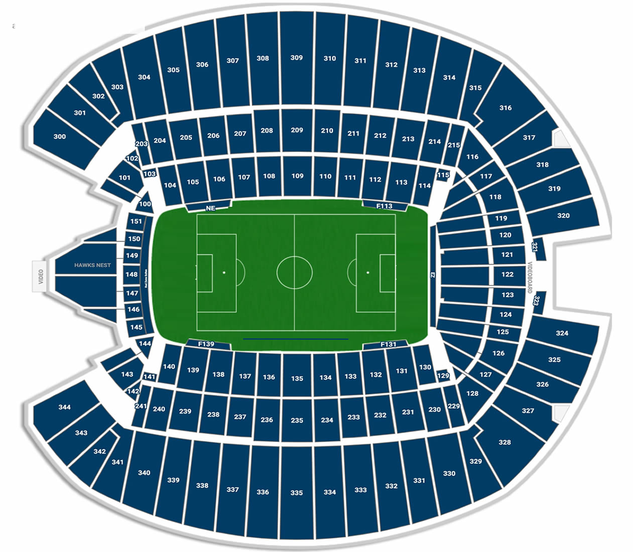 Seattle Stadium, Seattle, Washington, United States Seating Plan