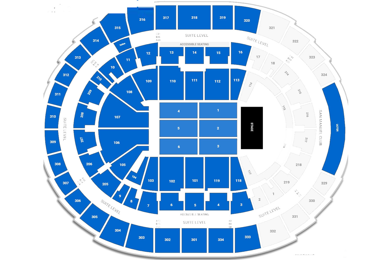 Crypto.com Arena, Los Angeles, California, United States Seating Plan