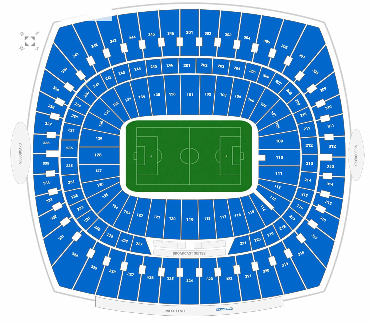 Arrowhead Stadium, Kansas City, Missouri, United States Seating Plan