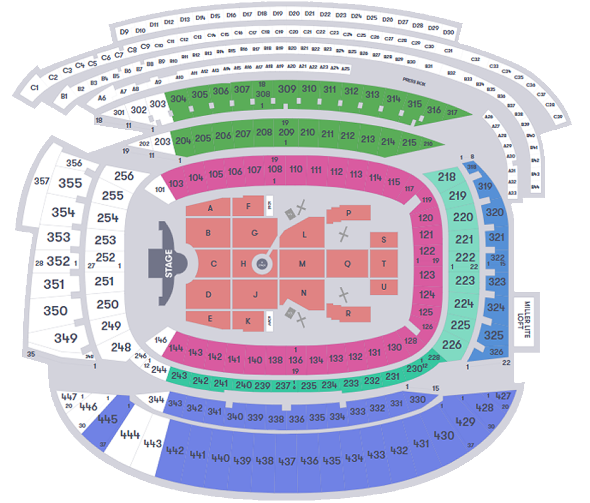 Soldier Field, Chicago, Illinois, United States Seating Plan