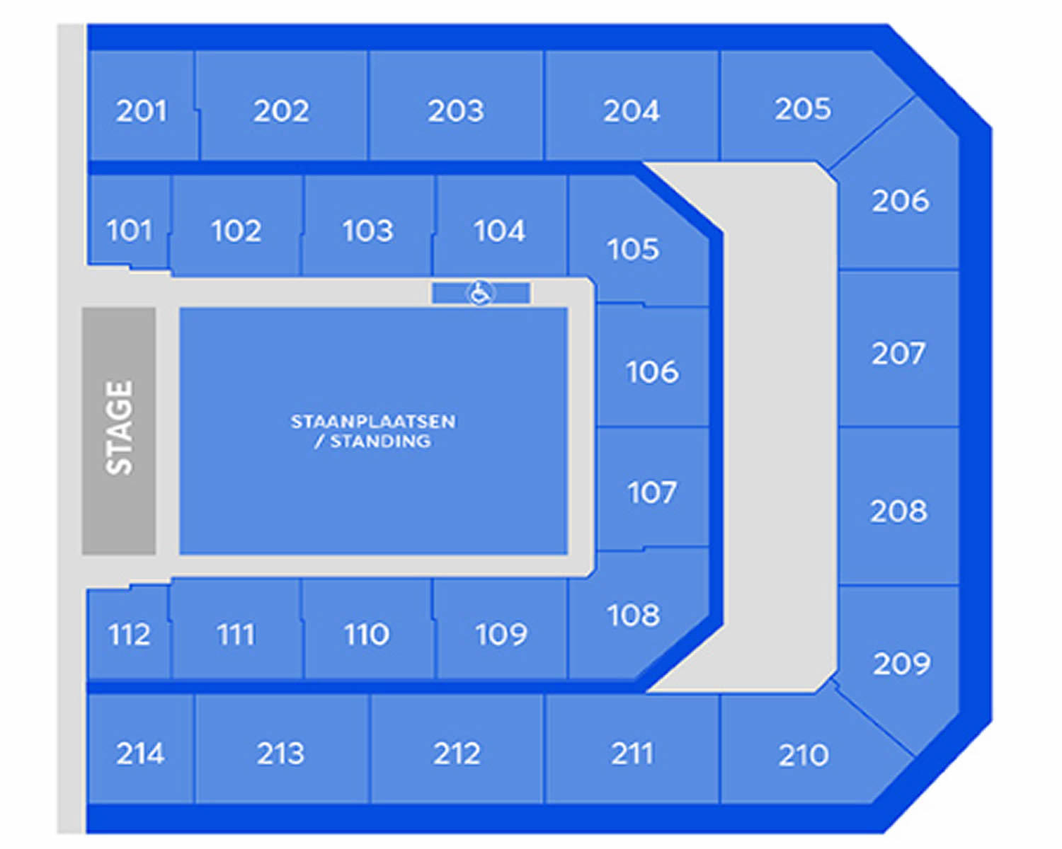 Ziggo Dome, Amsterdam, Netherlands Seating Plan