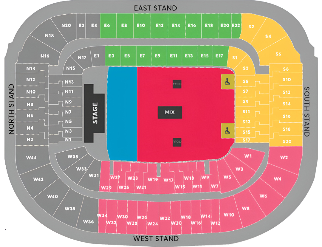 Scottish Gas Murrayfield, Edinburgh, Scotland, United Kingdom Seating Plan