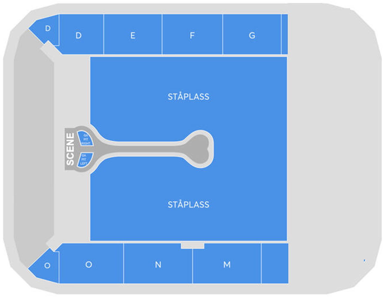 Unity Arena, Fornebu, Norway, Norway Seating Plan