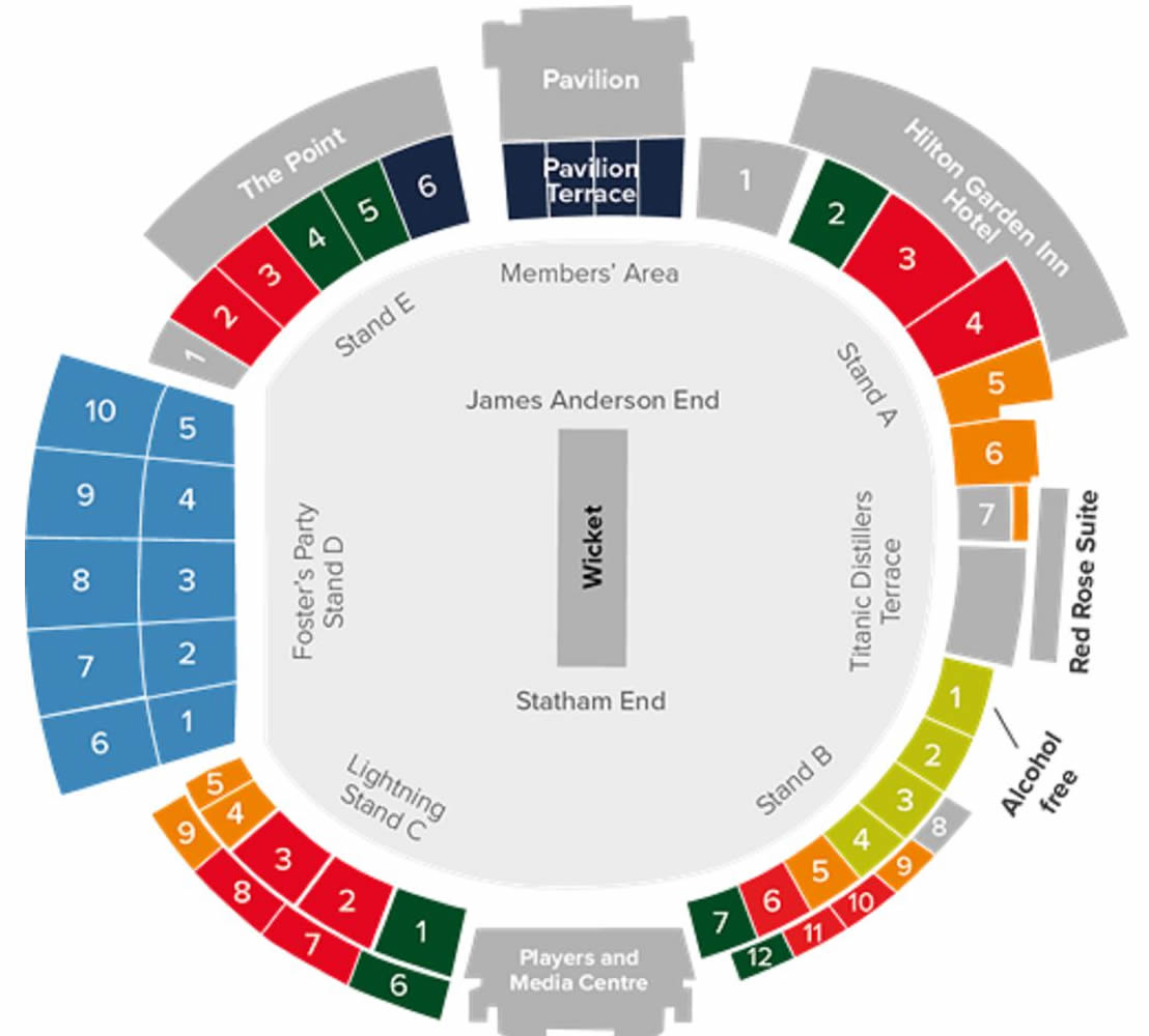Old Trafford Manchester, Manchester, England, United Kingdom Seating Plan
