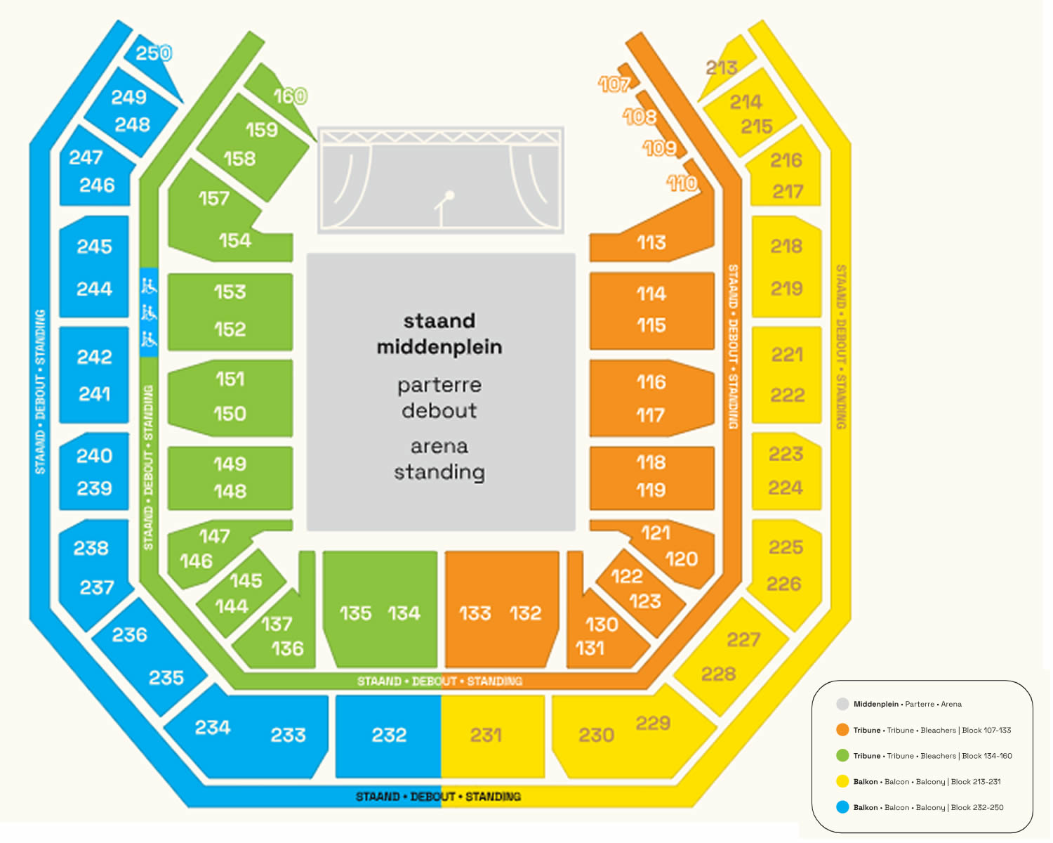 Lotto Arena, Antwerp, Belgium Seating Plan