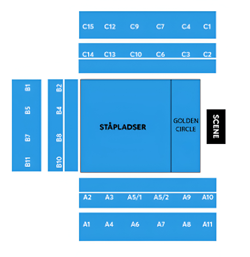 Parken, Copenhagen, Denmark, Denmark Seating Plan