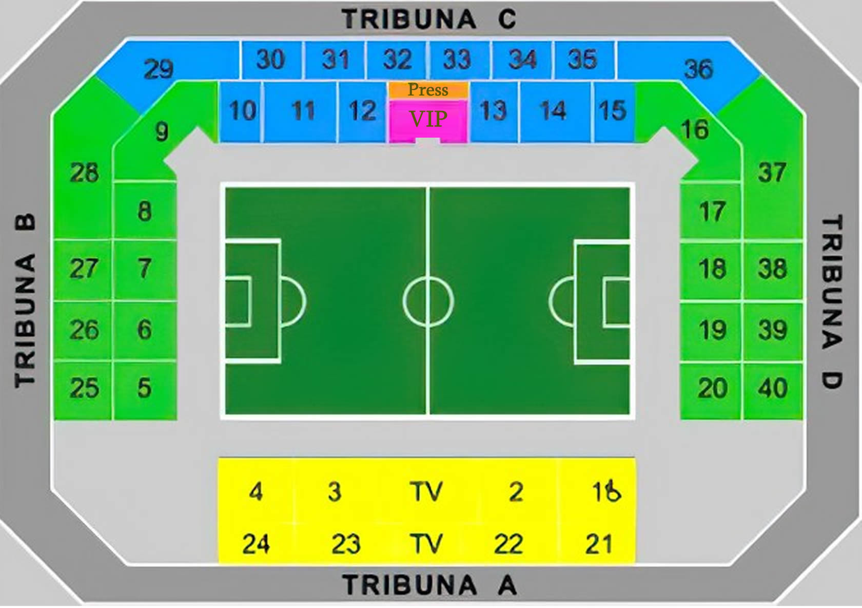 Zimbru Stadium, Chișinau, Moldova, Republic of Seating Plan