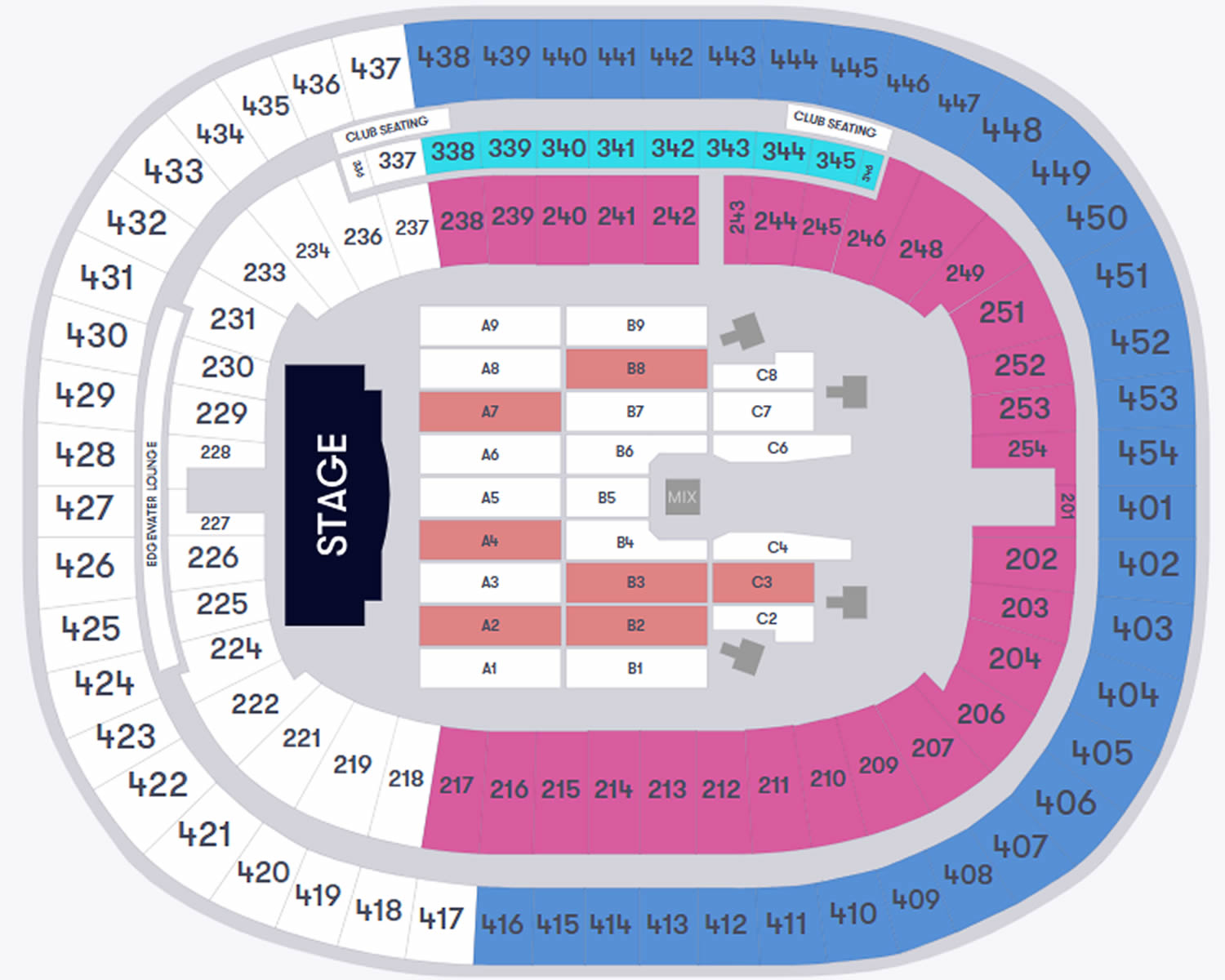 BC Place, Vancouver, Canada Seating Plan