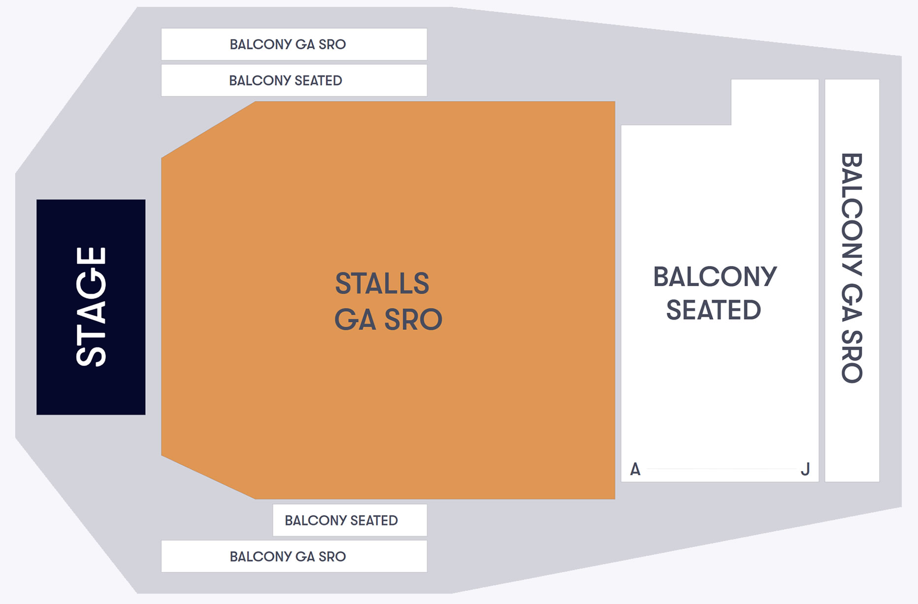O2 Academy, Leeds, England, United Kingdom Seating Plan