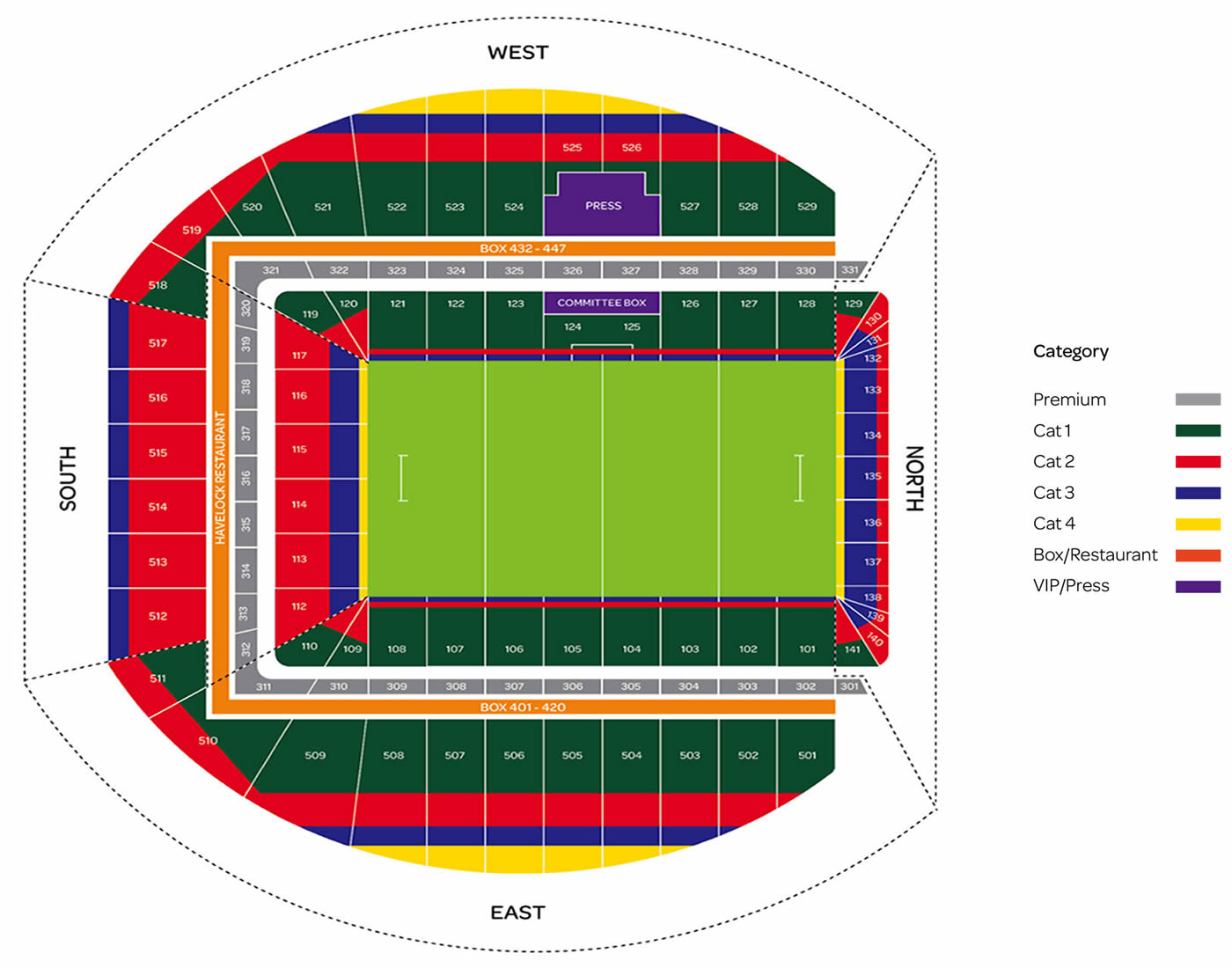 Aviva Stadium, Dublin, Ireland, United Kingdom Seating Plan