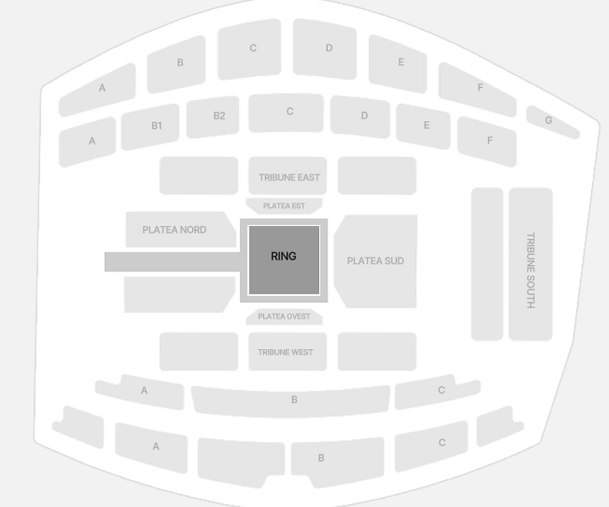 Nelson Mandela Forum, Florence, Italy Seating Plan