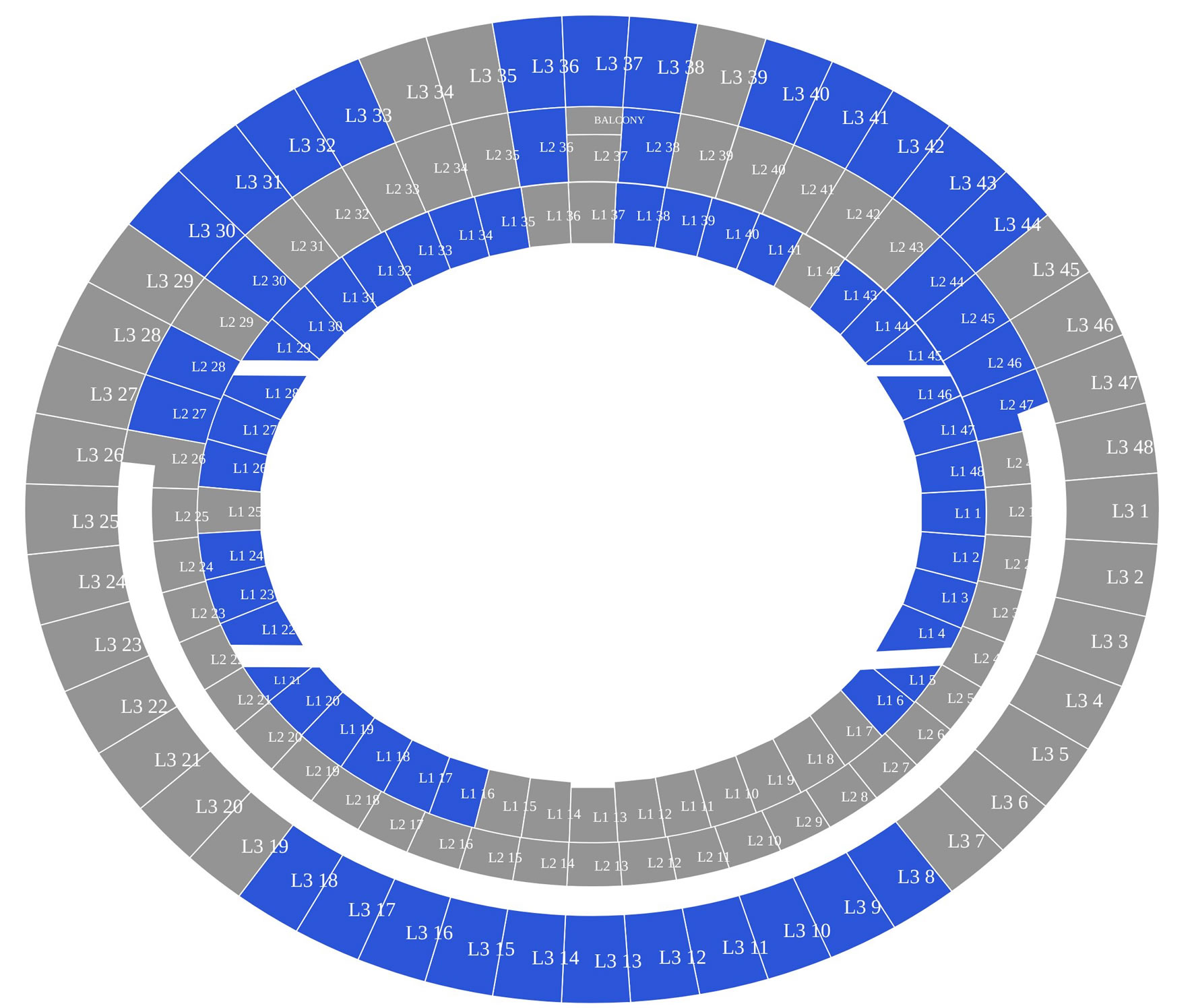 Marvel Stadium, Melbourne, Victoria, Australia Seating Plan