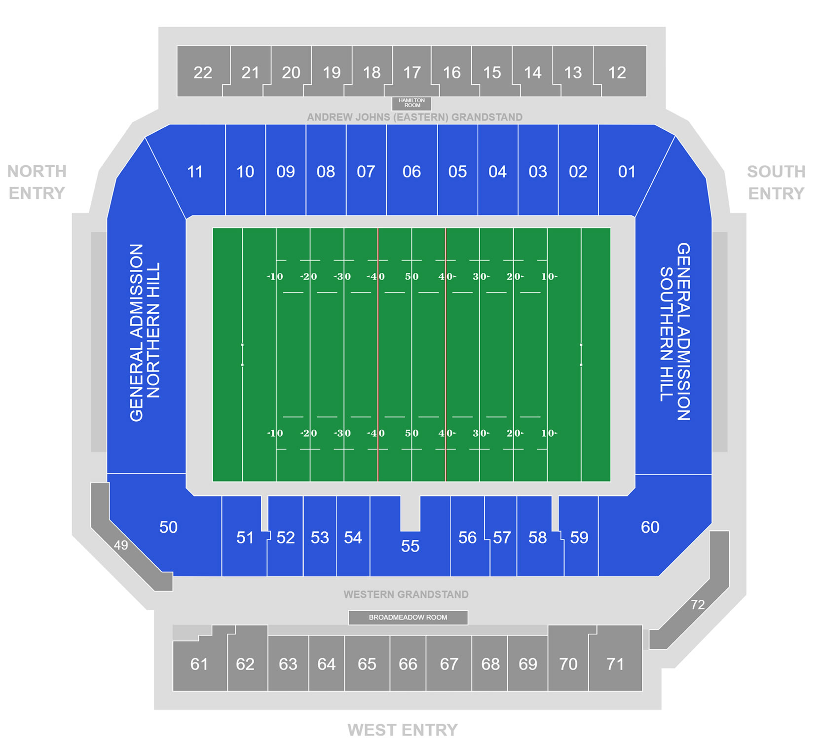 McDonald Jones Stadium, Newcastle, New South Wales, Australia Seating Plan
