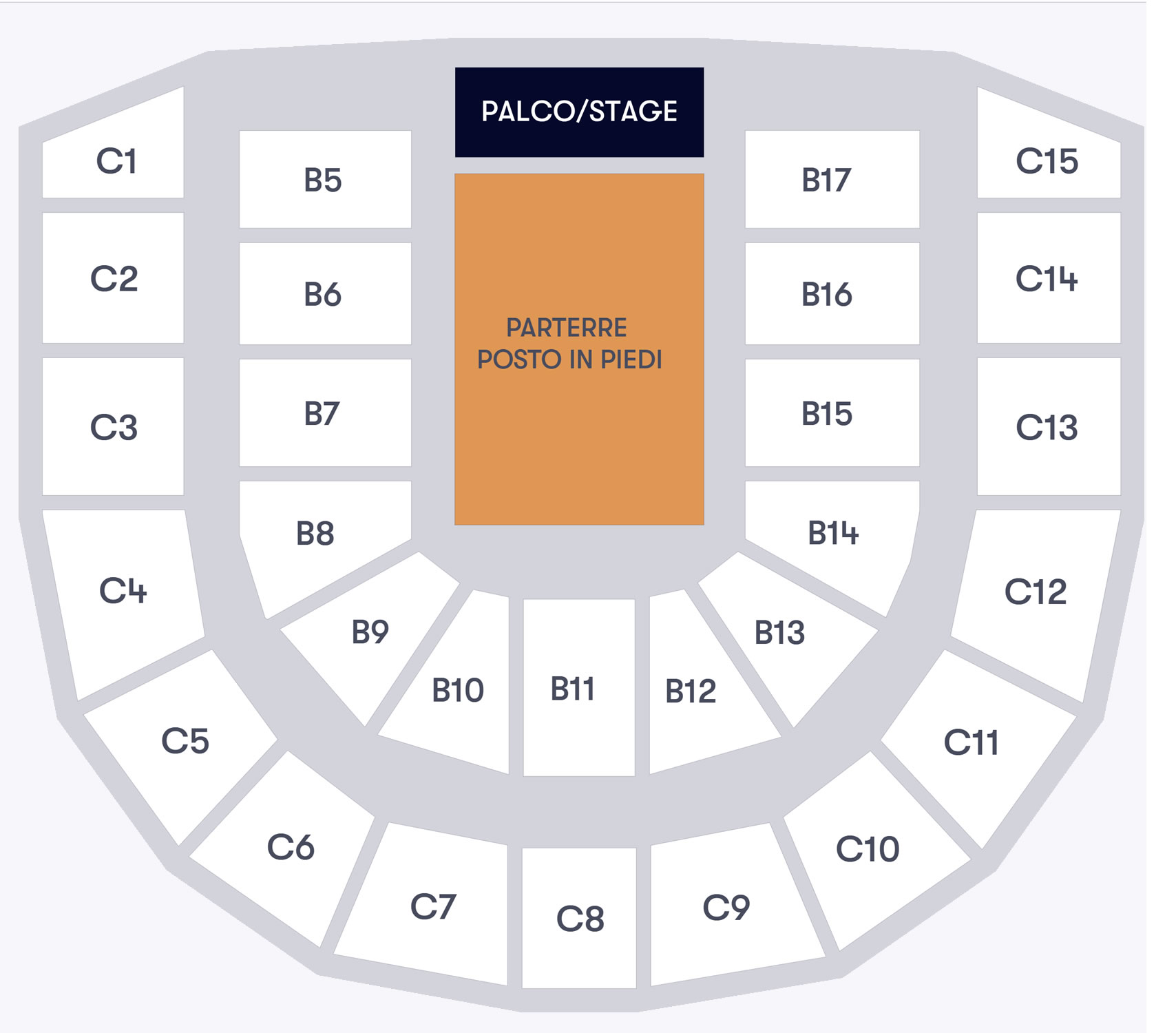 Arena Milano, Lombardia, Milan, Italy Seating Plan