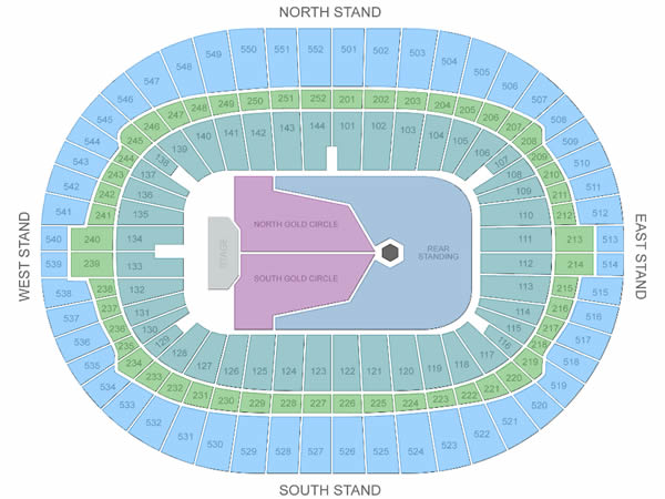Wembley Stadium London, London, England, United Kingdom Seating Plan