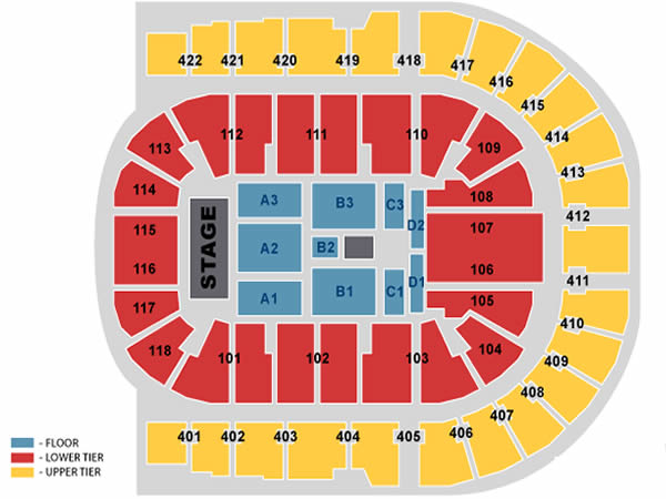 O2 Arena, London, United Kingdom Seating Plan