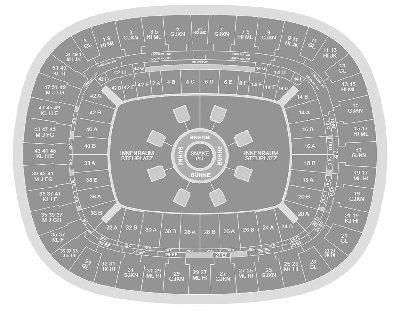 Deutsche Bank Park, Frankfurt, Germany Seating Plan